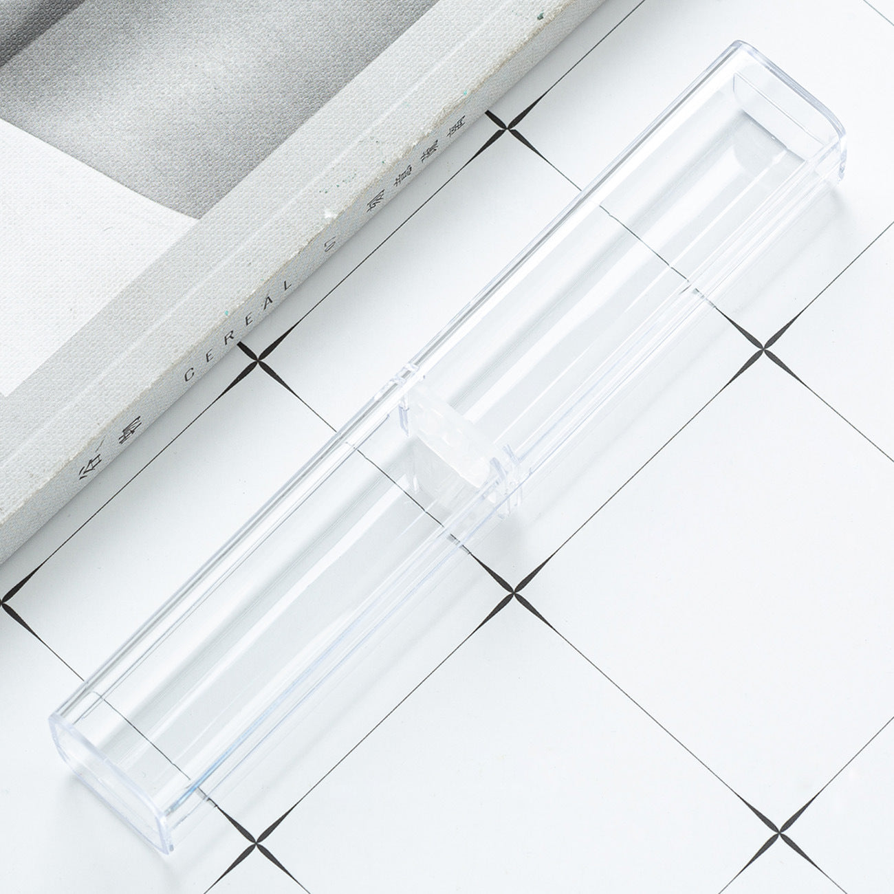 Wholesale Full Transparent Acrylic Pen Case Square Box Pen Packaging Box